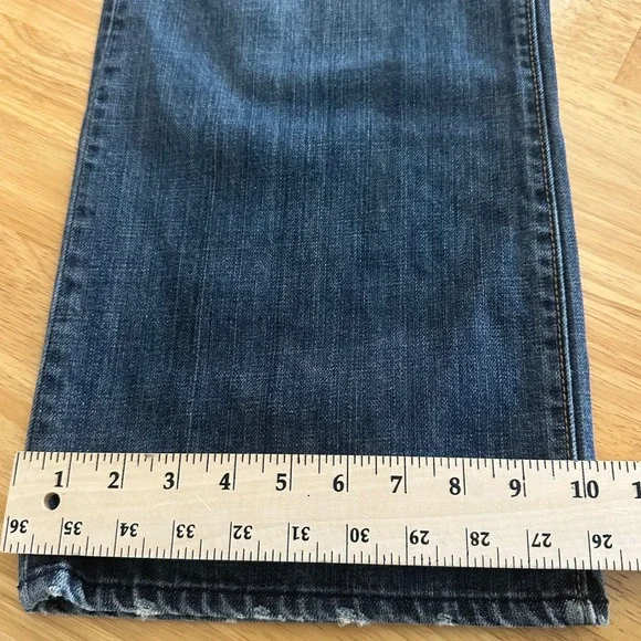 GAP Jeans Loose Straight Fit Mens Dark Blue Denim Pants Size 36x32 RN 54023 - Picture 10 of 11